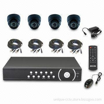 4/8/16-channel CCTV System/Standalone DVR Security System with 10 to 15m IR Range